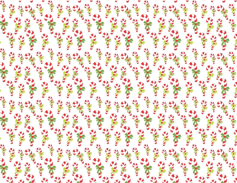Candy Canes - Winter Holiday - QuickStitch Embroidery Paper - One 8.5in x 11in Sheet - CLOSEOUT