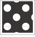 Polka Dot - QuickStitch Embroidery Paper - One 8.5in x 11in Sheet- CLOSEOUT