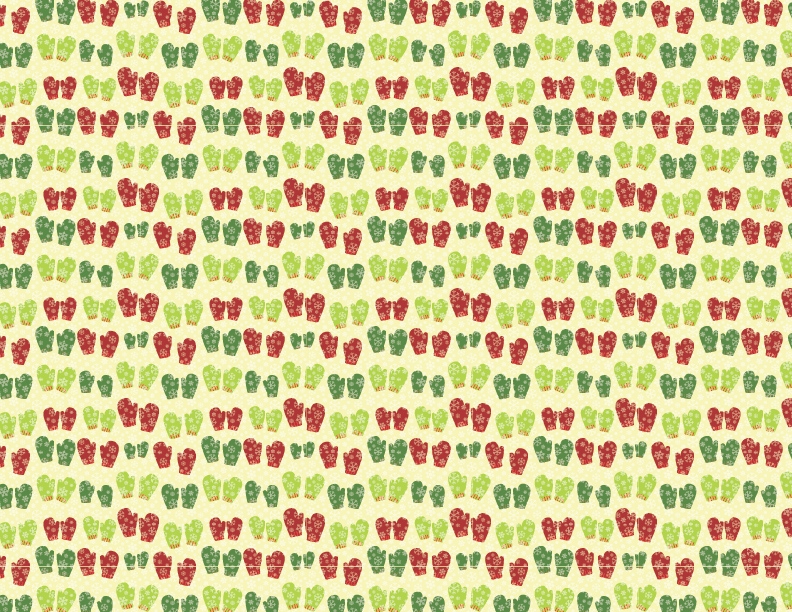 Mittens - Light Green - Winter Holiday - QuickStitch Embroidery Paper - One 8.5in x 11in Sheet - CLOSEOUT