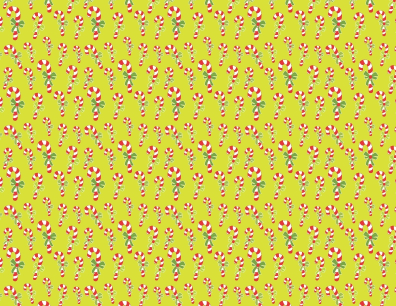Candy Canes - Light Green - Winter Holiday - QuickStitch Embroidery Paper - One 8.5in x 11in Sheet - CLOSEOUT