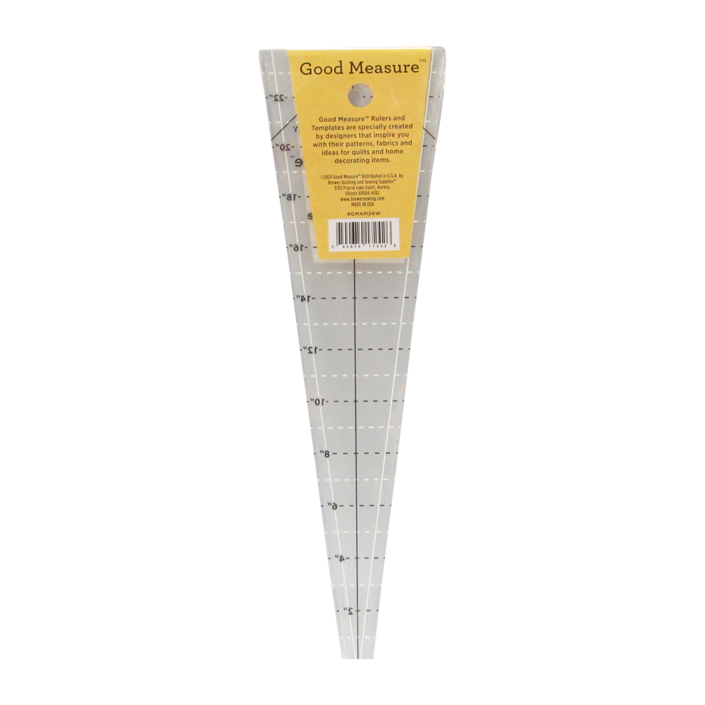 Good Measure 24 Wedge Circle Ruler 15 Degree By Amanda Murphy - DISCONTINUED 