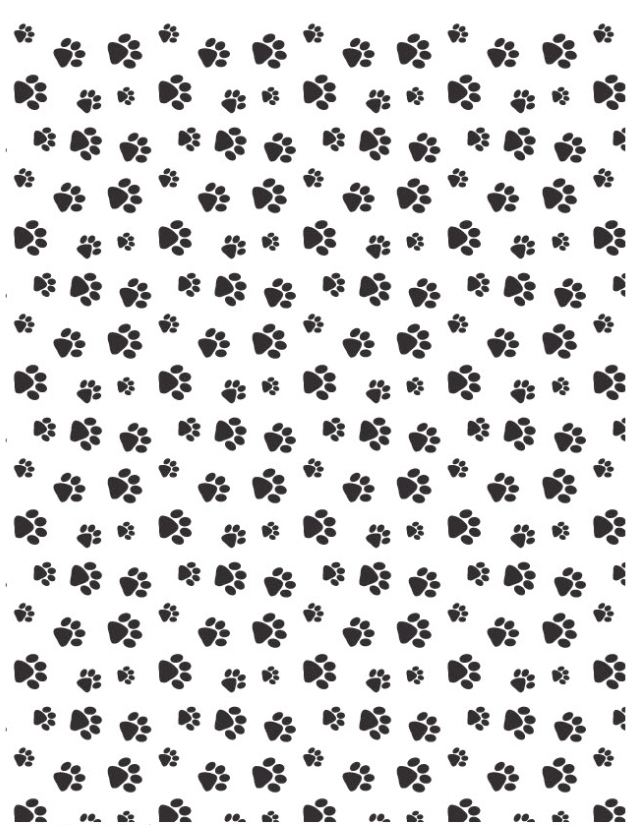 Paw Prints - QuickStitch Embroidery Paper - One 8.5in x 11in Sheet- CLOSEOUT