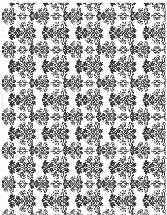 Damask  - QuickStitch Embroidery Paper - One 8.5in x 11in Sheet - CLOSEOUT