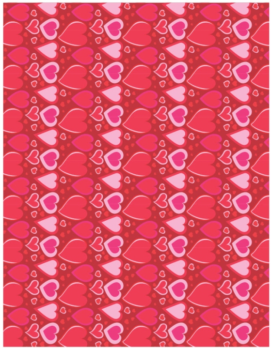 Hearts 6 - QuickStitch Embroidery Paper - One 8.5in x 11in Sheet - CLOSEOUT