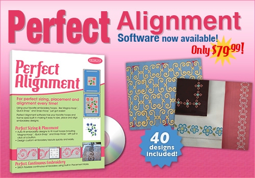 Perfect Alignment Embroidery Machine Software from Eileen Roche & Designs in Machine Embroidery