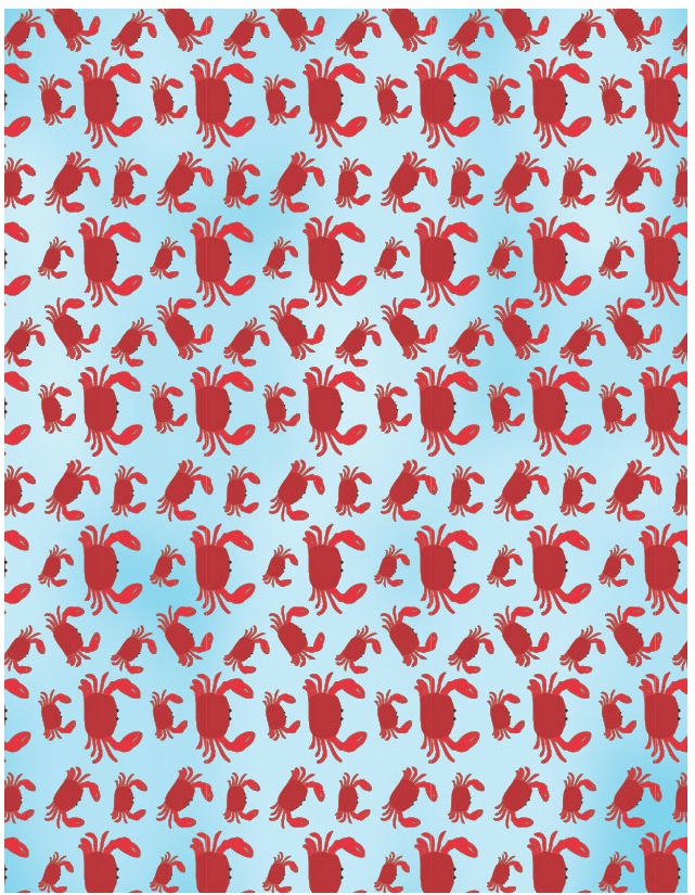 Crabs  - QuickStitch Embroidery Paper - One 8.5in x 11in Sheet - CLOSEOUT