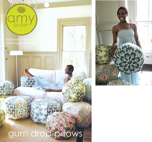 Gum Drop Pillows Sewing Pattern by Amy Butler