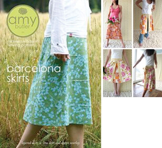 Barcelona Skirts Sewing Pattern by Amy Butler