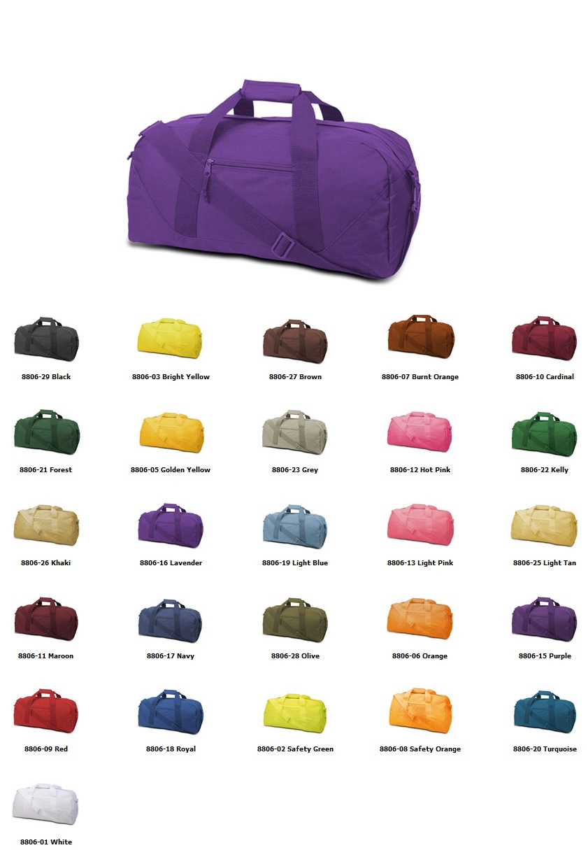 Recycled Large Duffel Bag Embroidery Blanks