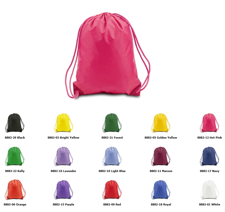 Drawstring Pack - Large - with DUROcord Embroidery Blanks