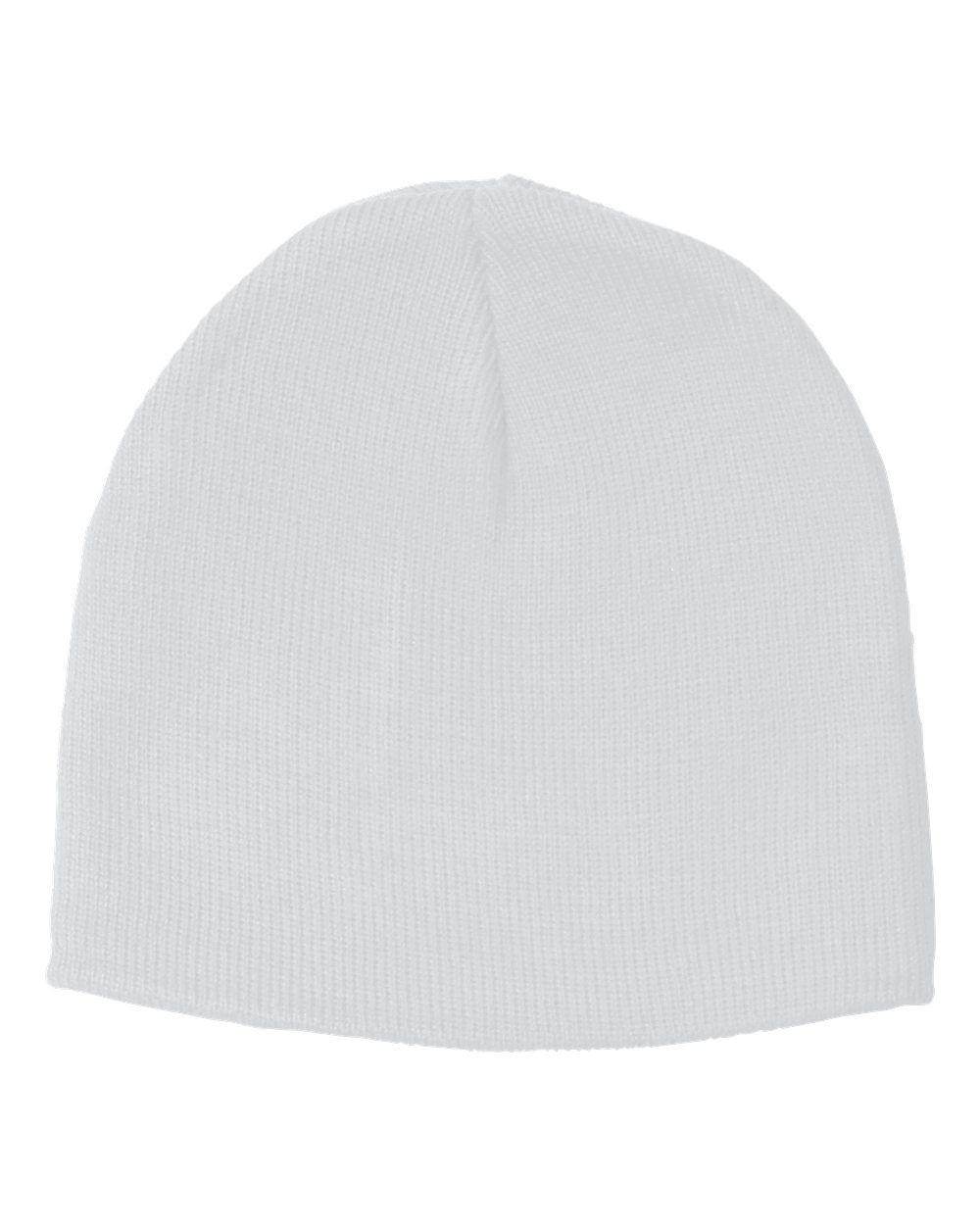 8.5" Knit Beanie Embroidery Blanks - White