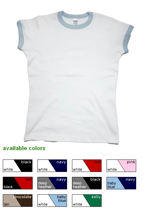 Bella Short Sleeve Ringer T-Shirt Embroidery Blanks
