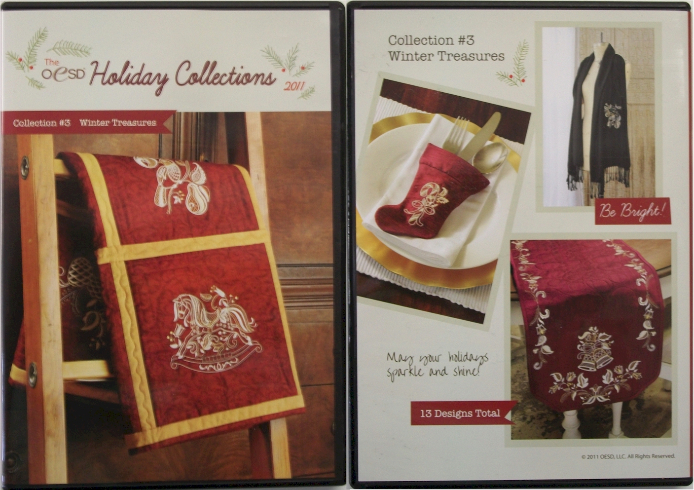 The OESD Christmas Collection 2011 - Collection 3 Winter Treasures Embroidery Designs on a Multi-Format CD-ROM CLOSEOUT