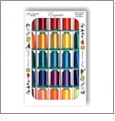 Exquisite/Poly-X40 Summer Sizzle 25 Spool Embroidery Thread Kit 1000 Meters
