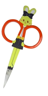 Happy Bunny Embroidery Scissors - Orange - CLOSEOUT