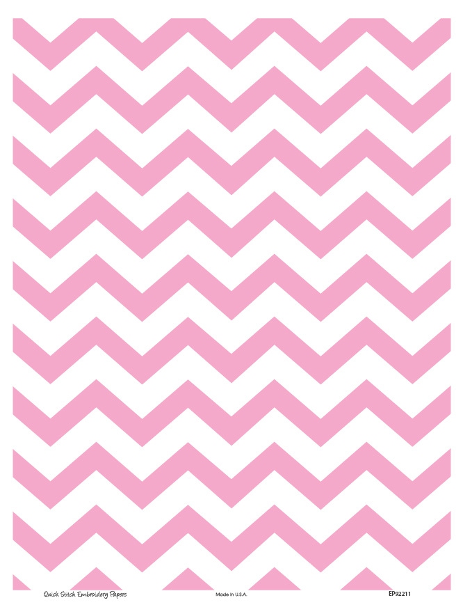 Chevron 3  - QuickStitch Embroidery Paper - One 8.5in x 11in Sheet - CLOSEOUT