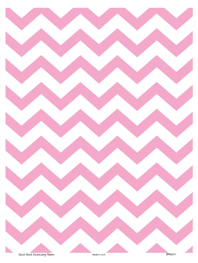 Chevron 3 - QuickStitch Embroidery Paper - One 8.5in x 11in Sheet - CLOSEOUT