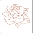 Redwork Roses Mini Collection of Embroidery Designs by Dakota Collectibles on a CD-ROM 970497