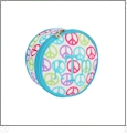 Jewelry Case Embroidery Blanks - Peace Signs CLOSEOUT