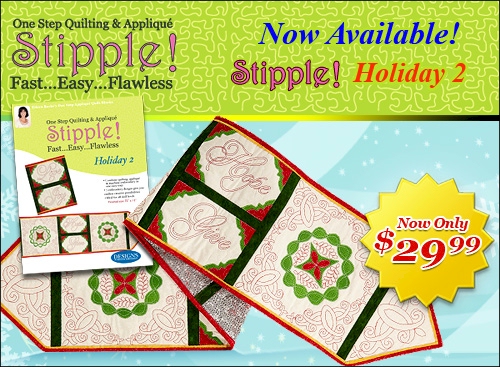 One Step Quilting & Applique Stipple - Holiday 2 from Eileen Roche