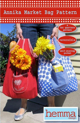 Annika Market Bag Pattern by Hemma Design