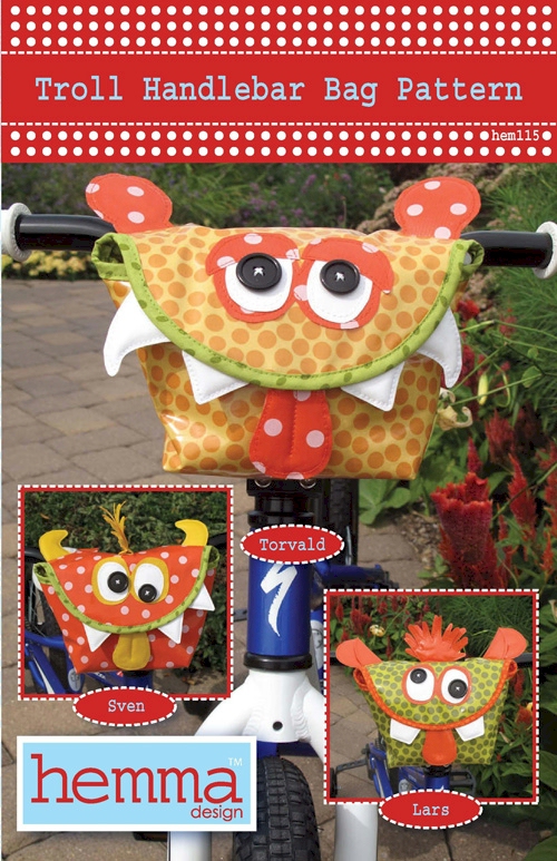 Troll Handlebar Bag Sewing Pattern by Hemma Design