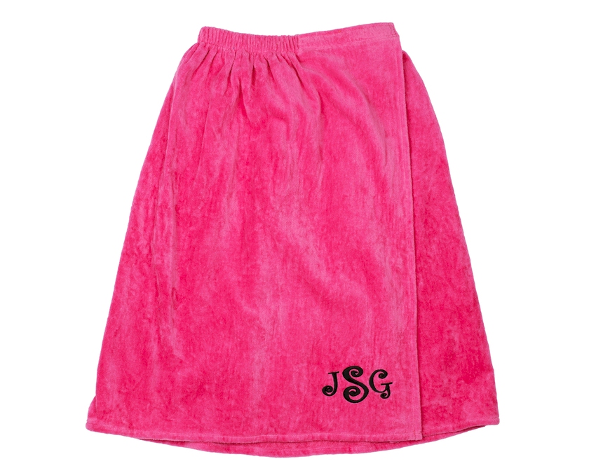 Adult Terry Towel Wrap Embroidery Blanks - Hot Pink CLOSEOUT