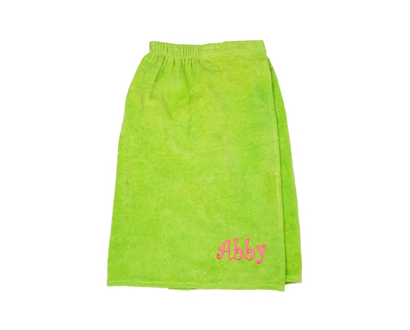 Kids Terry Towel Wrap Embroidery Blanks - Lime Green CLOSEOUT