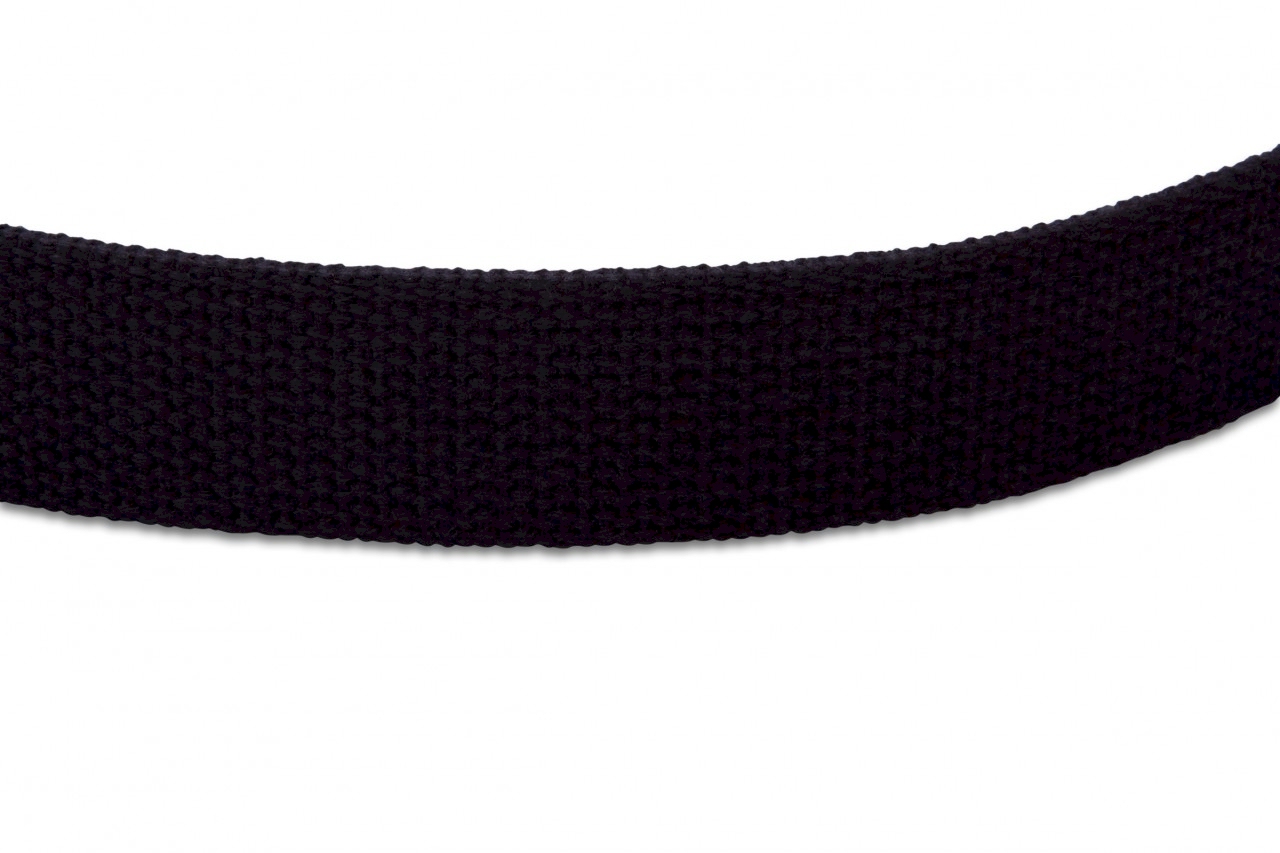 1 Black Cotton Webbing