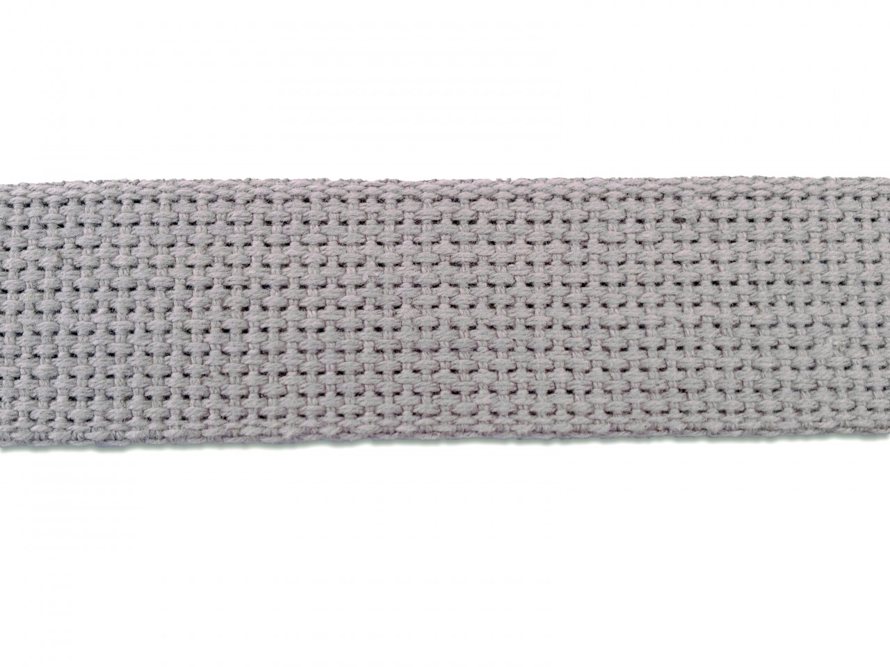 1.25" Heavyweight Cotton Webbing - GREY - 1 Yard