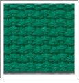 1.25" Heavyweight Cotton Webbing - KELLY GREEN - 1 Yard