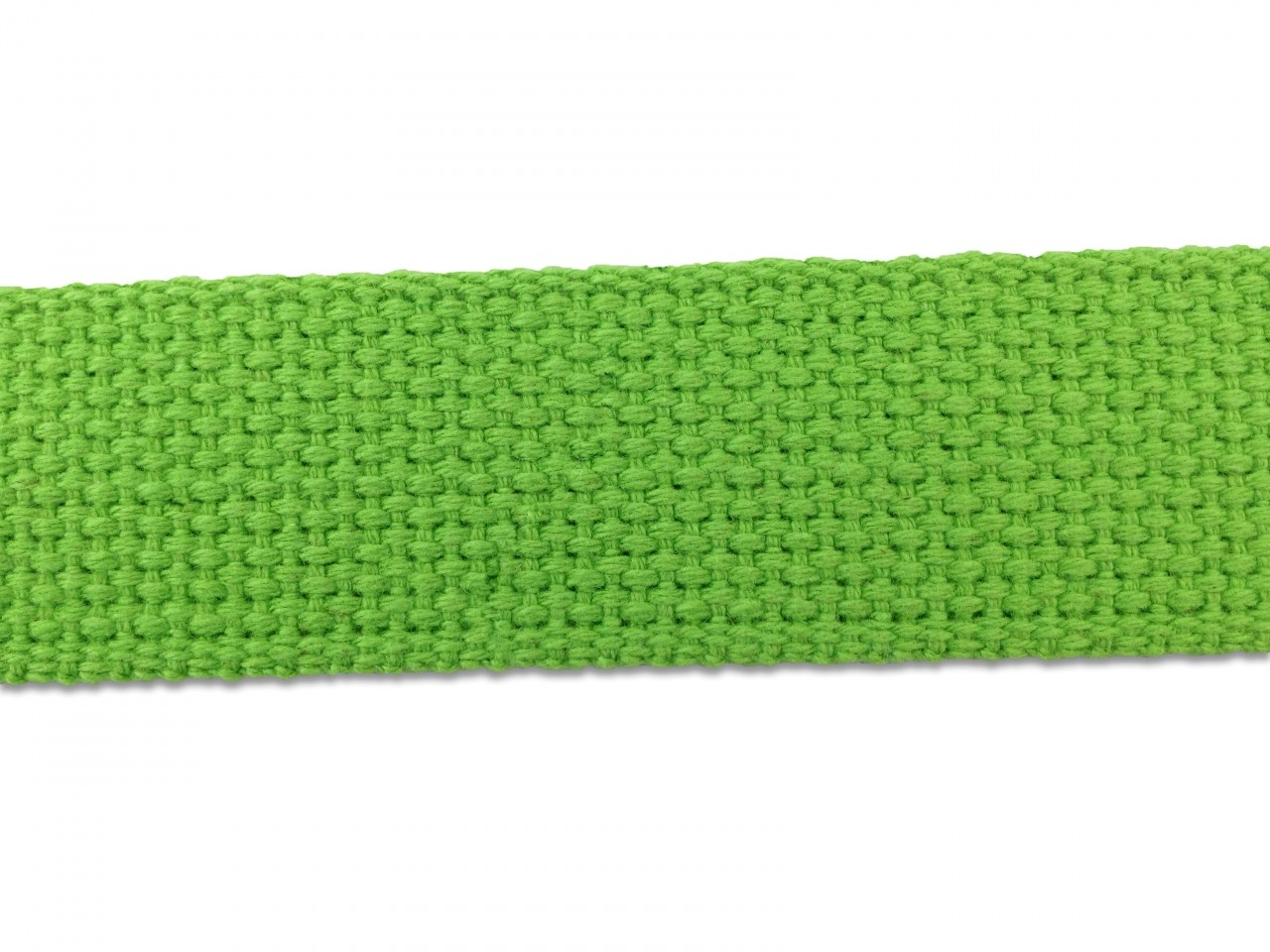 1.25" Heavyweight Cotton Webbing - LIME GREEN - 1 Yard