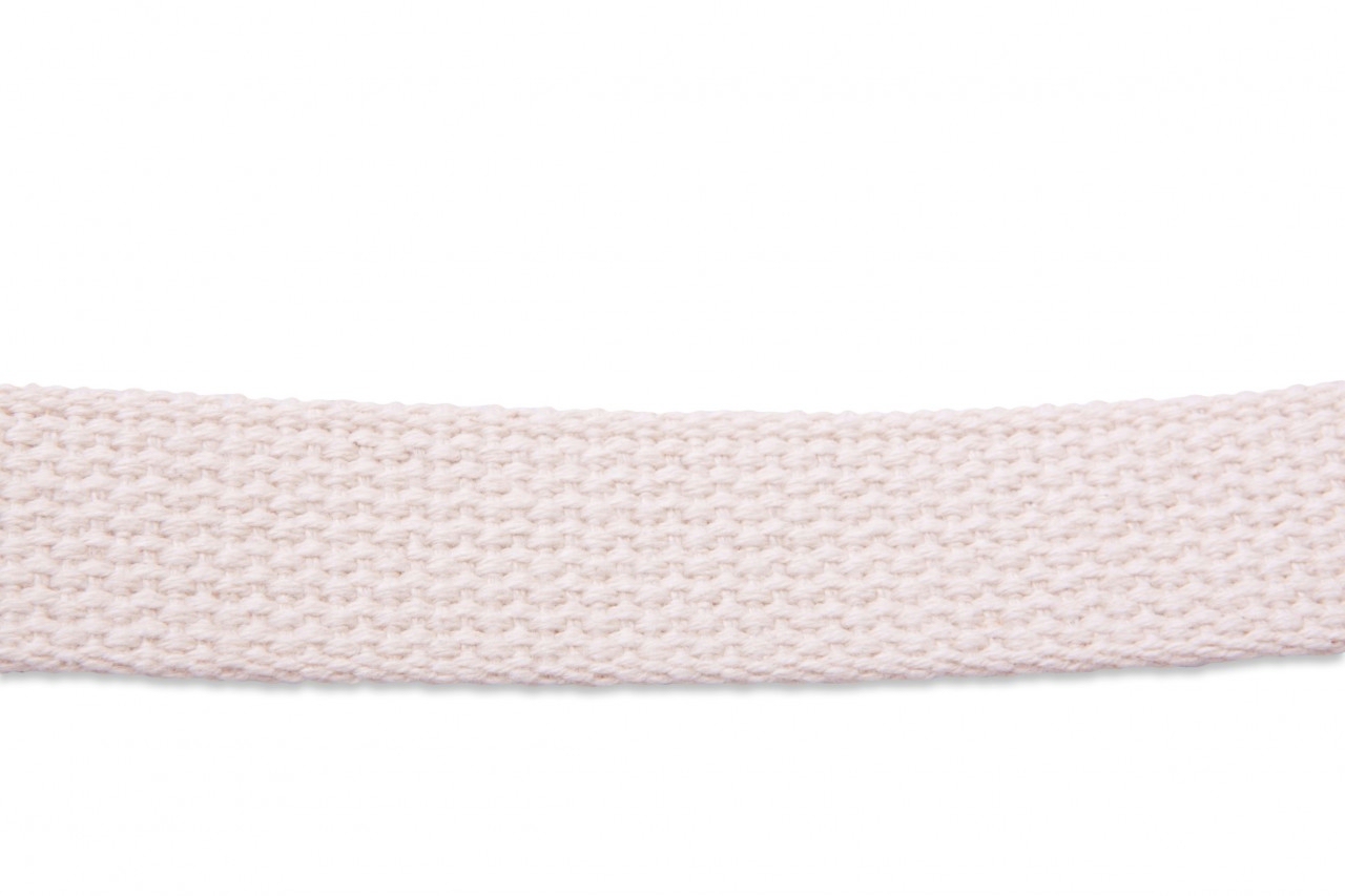 1.25" Heavyweight Cotton Webbing - NATURAL - 1 Yard