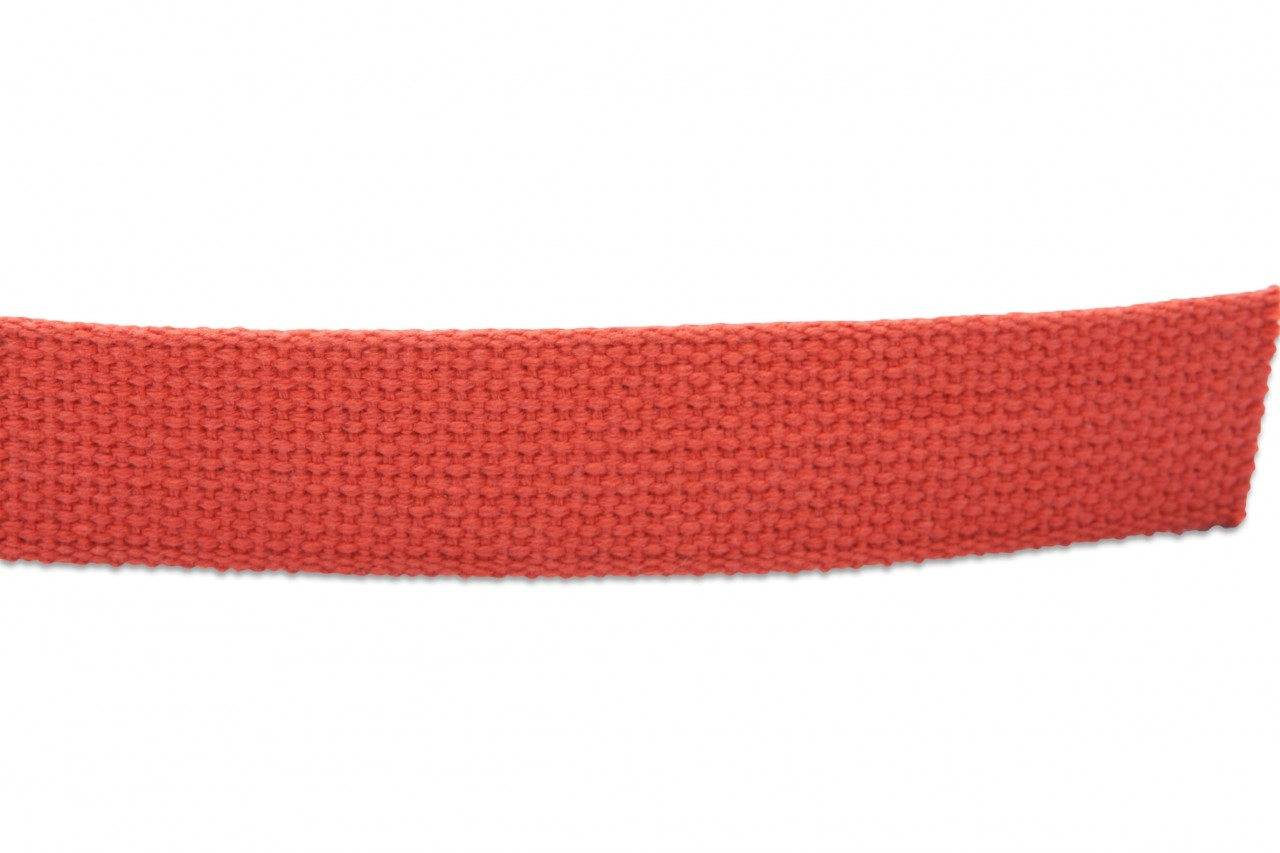 1.25" Heavyweight Cotton Webbing - ORANGE - 1 Yard