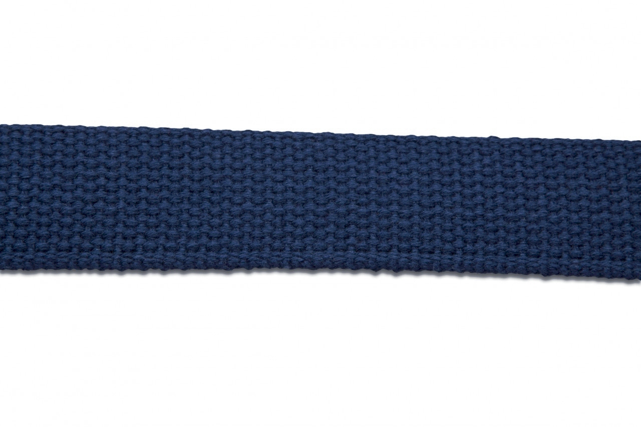 1.25" Heavyweight Cotton Webbing - NAVY - 1 Yard