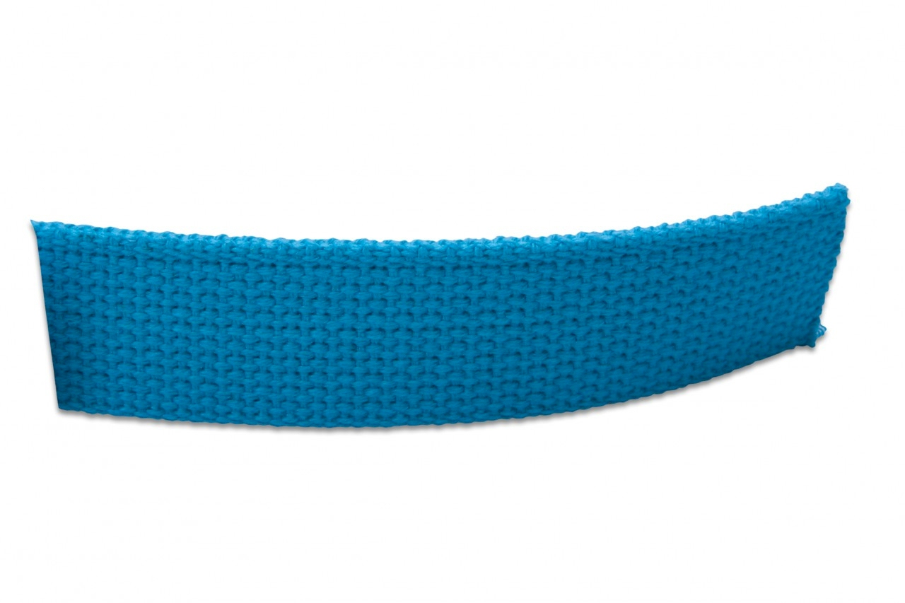 1.25" Heavyweight Cotton Webbing - TURQUOISE - 1 Yard