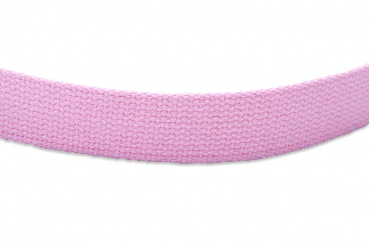 1.25" Heavyweight Cotton Webbing - LIGHT PINK - 1 Yard