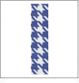 Bold Houndstooth Royal Grosgrain Ribbon - 7/8" x 1 Yard