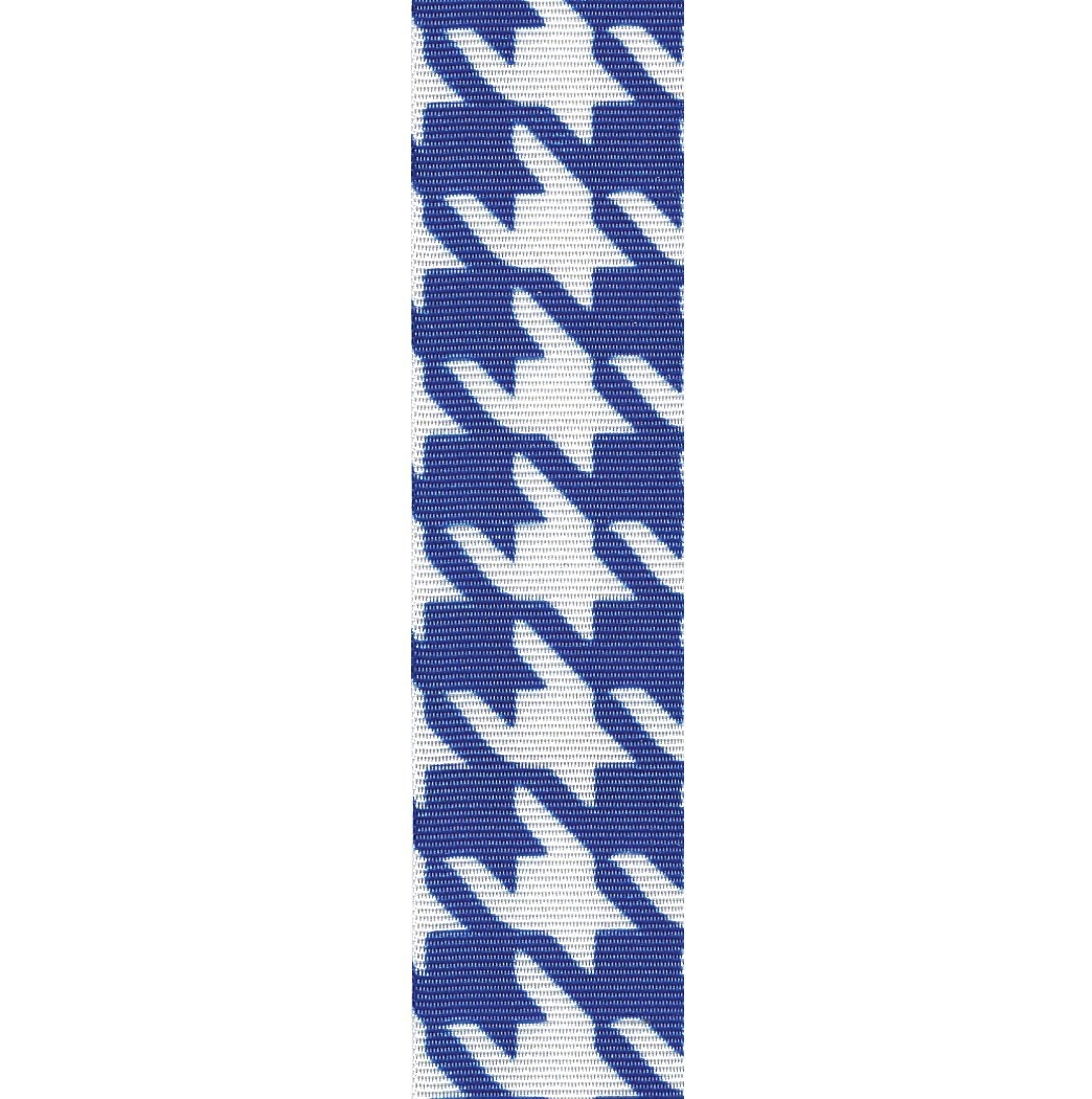 Bold Houndstooth Royal Grosgrain Ribbon - 7/8" x 1 Yard