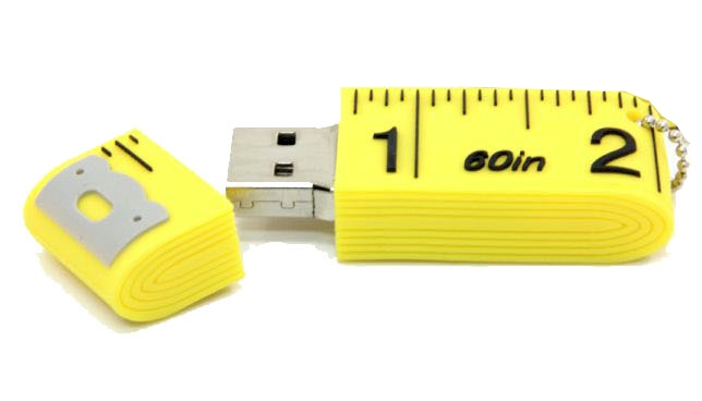 Tape Measure 2 GB USB Flash Drive