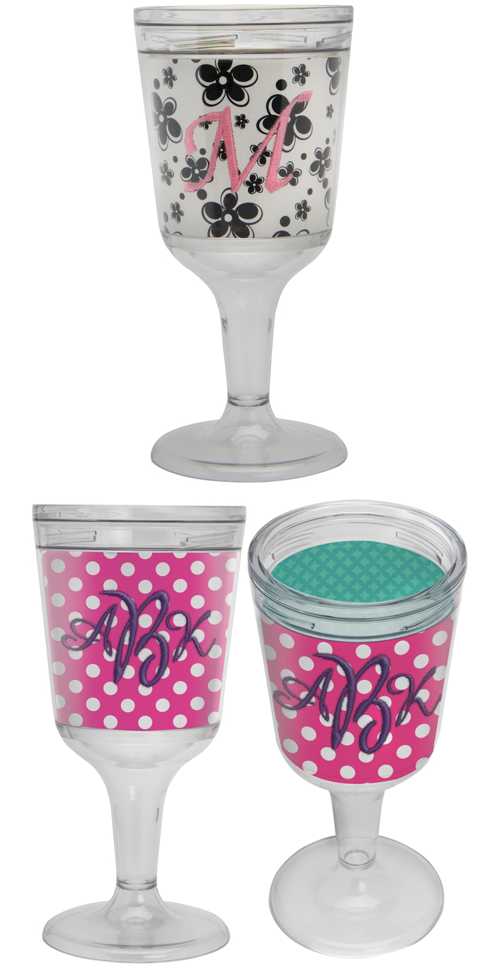 Wine Goblet  Acrylic Embroidery Blanks - CLOSEOUT