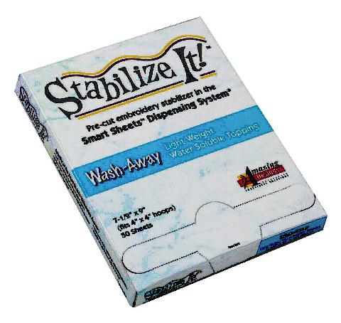 Stabilize It! Light Weight Water Soluble Stabilizer 7.5in x 9in 50 Sheets