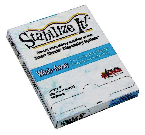 Stabilize It! 1.4oz Medium Weight Water Soluble 7.5in x 9in 50 Sheets