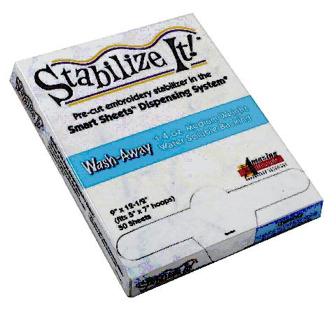 Stabilize It! 1.4oz Medium Weight Water Soluble 9in x 12.5in 50 Sheets
