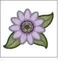 Sun-Lite Flowers Embroidery Designs on CD 970118