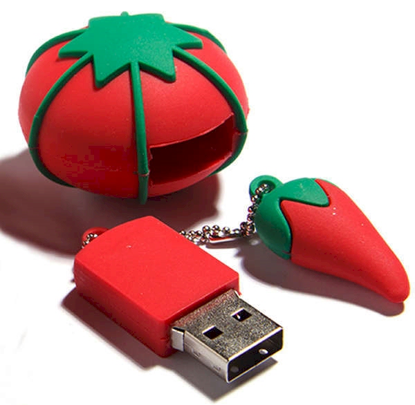 Tomato Pin Cushion 2 GB USB Flash Drive
