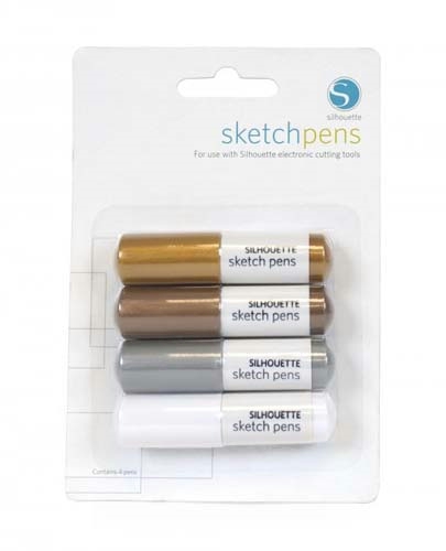 Silhouette Metallic Sketch Pen - Four Pen Pack - CLOSEOUT
