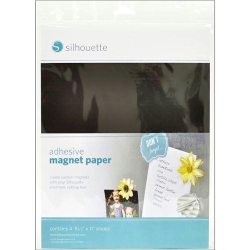 Silhouette Adhesive Magnet 8.5" x 11" Paper - 4 Sheets - CLOSEOUT