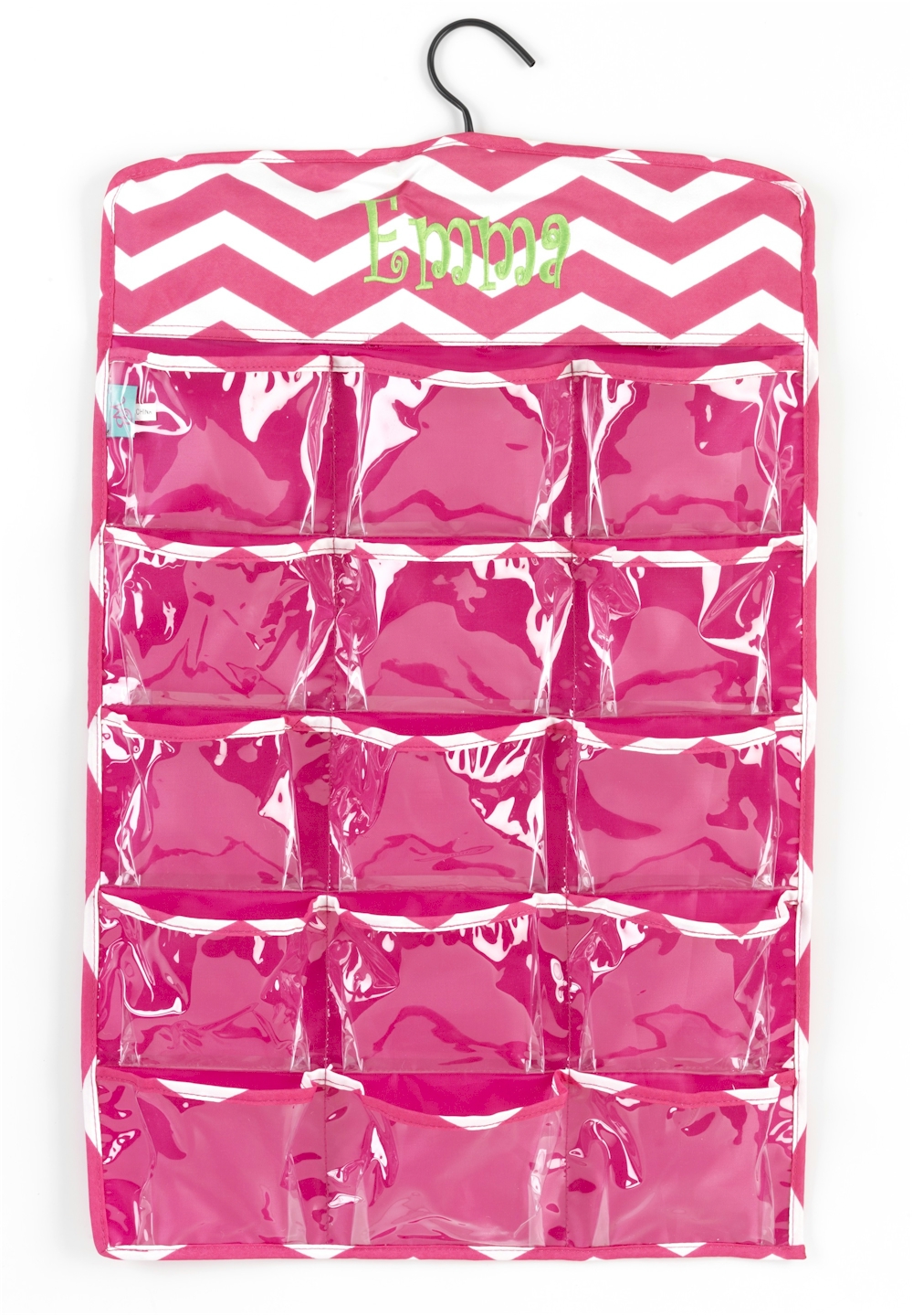 Hanging Organizer Embroidery Blanks - HOT PINK CHEVRON