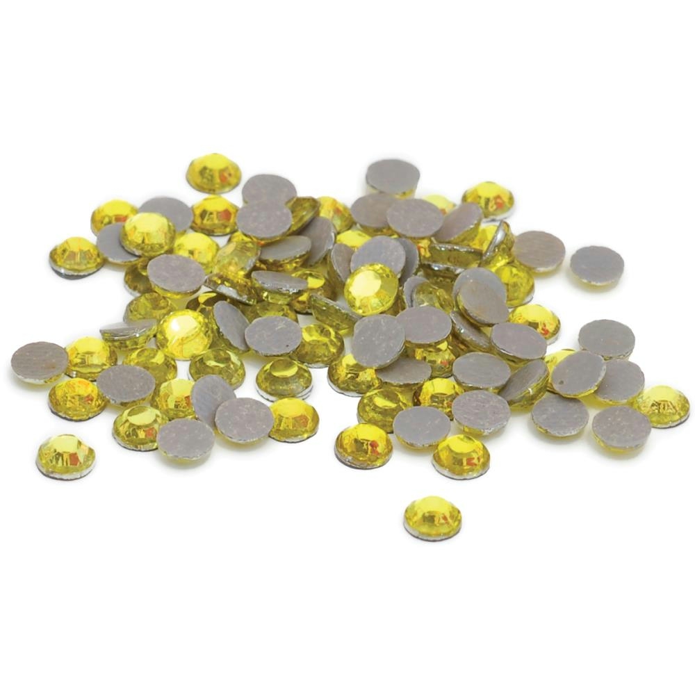 20SS/5mm Silhouette Rhinestones - Approximately 350 Pieces - YELLOW - CLOSEOUT